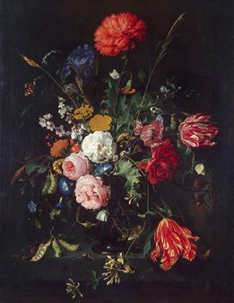 SMYKKESKRIN. Elegant Barok Blomster Glas Lille Smykkeopbevaring