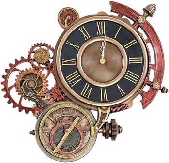 PYNT TIL VÆGGEN. Steampunk astrolabe enestående vægur. Perfekt  gave