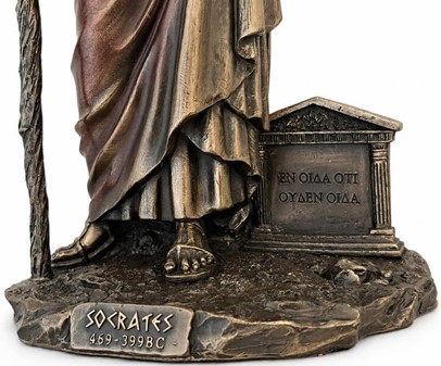 SOKRATES. En unik bronze figur af antikkens største filosof fra Athen