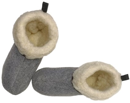 FILT SUTSKO DAME. Salg af originale filt hjemmesko i laveste pris