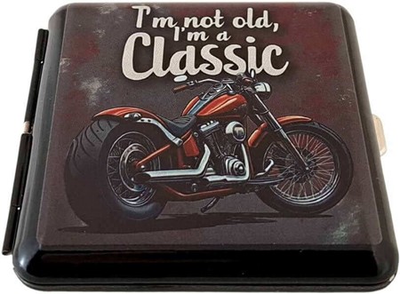 Cigaret Etui Metal med Chopper Motiv – Den perfekte gave til mænd