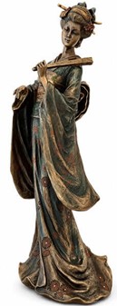 Unik bronze Geisha-skulptur . En gave fuld af elegance og tradition