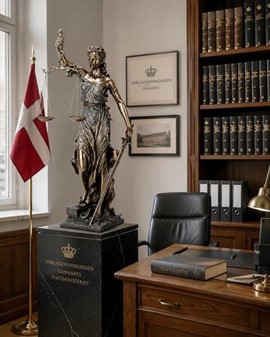 RETFÆRDIGHEDS GUDINDE. Justitia figur bronze til kontor dekoration