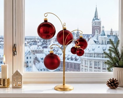 MØRKERØDE JULEKUGLER. billige burgundy julekugler glas, mat/blank