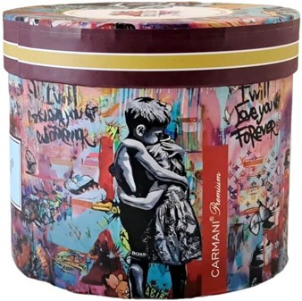 PORCELÆNSKRUS MED GRAFFITI. Krus med Banksy "I will love you forever"