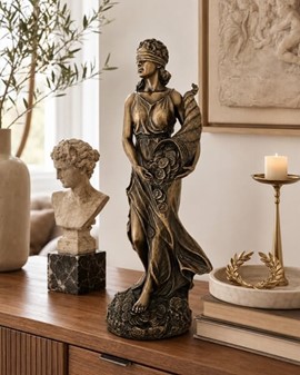 Fortuna figur i bronze. Giv lykke i bryllupsgave