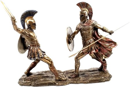 GAVER TIL BEDSTEFORÆLDRE. Achilles figur for dekoration til hjemmet