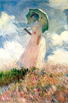 Reproduktioner af oliemalerier. Kvinde med en Parasol Claude Monet