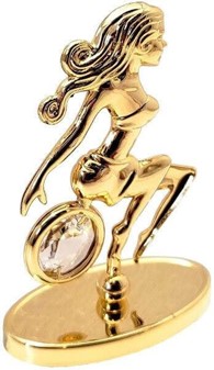 JOMFRU STJERNETEGN FIGUR. Unik Fødselsdagsgave med Swarovski Krystal