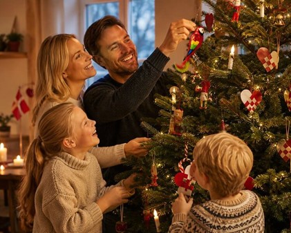 Julepynt til juletræ. Glas, flerfarvet papegøje med ægte fjer i halen