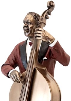 JAZZ KONTRABASSIST FIGUR | Julegave til Musiker og Musikelskeren