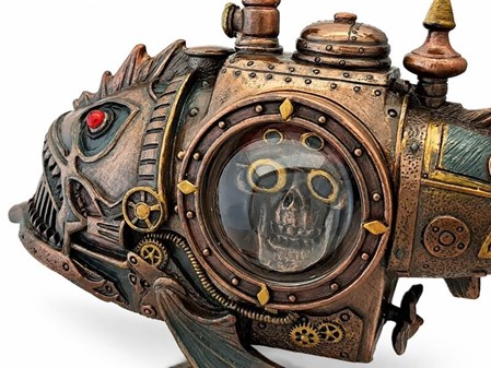 Unik ubåd figur i Steampunk-stil til kontoret eller stuen dekoration