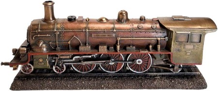 Steampunk Damplokomotiv Figur – En nostalgisk rejse i miniature!