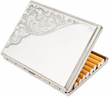Metal cigaretetui til lange cigaretter. Elegant, stærkt og billigt