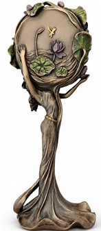 Eksklusiv Art Nouveau Ur Bronzefigur. Perfekt Bryllupsgave til Ham