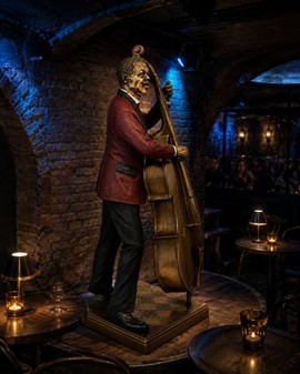 JAZZ KONTRABASSIST FIGUR | Julegave til Musiker og Musikelskeren