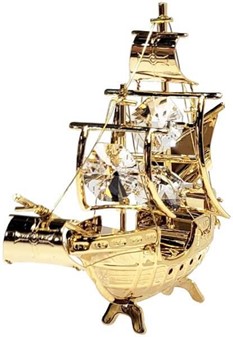 GAVEIDEER TIL HAM. Santa Maria, skibet model med Swarovski krystaller