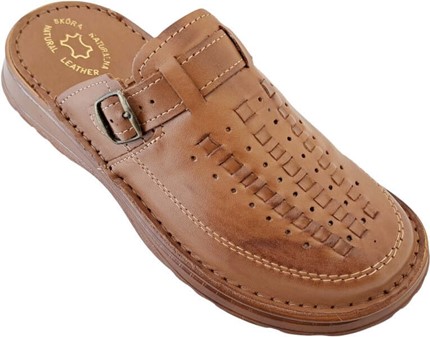 SANDALER. Moderne, billige herresandaler ægte læder med en gummisål