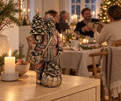 JULEGAVEIDEER TIL HENDE. Julemand figur. Dekoration til julens kamin