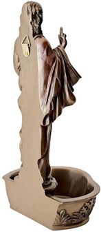 Enestående Jesus-figur med døbefont. Skønhed og hengivenhed på én gang