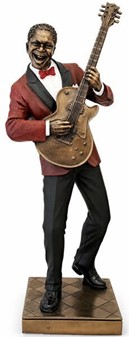 Gave til musikelsker. Eksklusiv Jazz Guitarist Figur med Attitude!