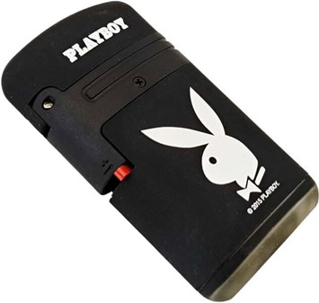 Playboy Gas Lighter Lyserød med Jetflamme. Vindtæt og Genopfyldelig