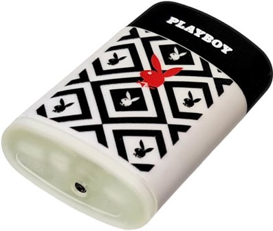 BILLIGE GAVER TIL HENDE. Billig lighter med blå flamme og Playboy-logo