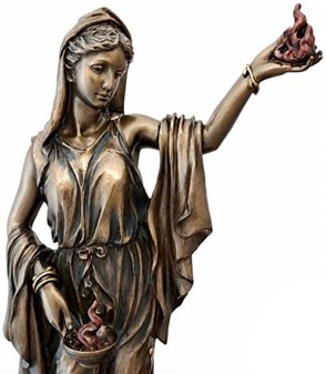 Hestia Figure – Eksklusiv og Symbolsk Bryllupsgave til Par