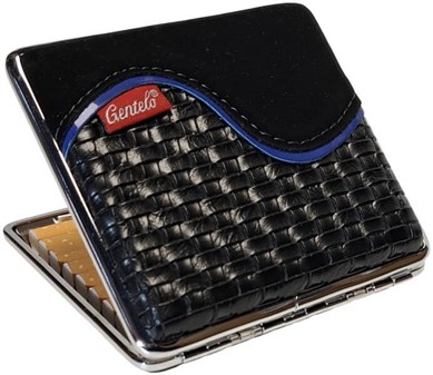 Billige, Elegant Læder Cigaretetui i sort til 20 Cigaretter
