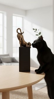 Eksklusiv Kat Figur. Perfekt Gave til Katteelskere og Bedstemor