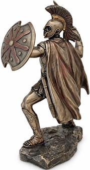 GRÆSK MYTOLOGISK FIGUR. Figur af Achilleus, helten fra trojanerkrigen