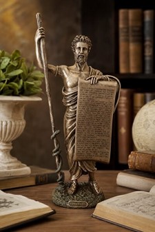 Hippokrates Bronzefigur. Eksklusiv Gave til Læger og Lægekandidater
