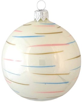 Eksklusive Julekugler Glas: Moderne Design og Håndværk. Ø 8 cm, 6 stk