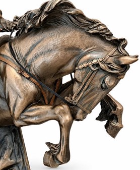 Dekorativ Viking Figur på Hest – Perfekt Gave til Far, der Har Alt