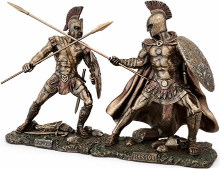 HEKTOR. Figur af modigste trojanske helten, billigt pynt til hjemmet