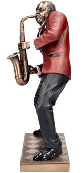 Unik Jazz Saxofonist Figur. Kunst, Passion og Perfekt Gave til Musiker