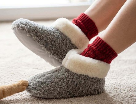 Bløde uld hjemmesko dame. Varme, lette og daglig hygge til kvinder