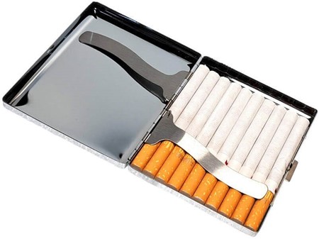 Elegant metal cigaretetui til 20 stk. Beskyttelse med stil