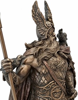 Odin skulptur. En mytologisk figur til hjem og kontor dekoration