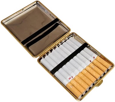 JULEGAVE TIL KÆRESTEN. Den smukkeste metal cigaretetui fra Tyskland