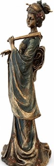 Unik bronze Geisha-skulptur . En gave fuld af elegance og tradition