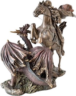 Sankt Jørgen og Dragen Statue. Den ultimative gave til mænd med mod