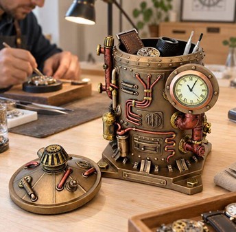Steampunk Ur Smykkeskrin – Hemmeligt rum til dine værdigenstande