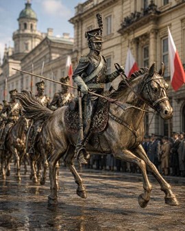 RIDDERFIGUR. Figur af polsk Ulan. Super og billig pynt til hjemmet
