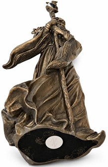 Oplev Mystisk Skønhed med Merlin. Bronze Dekorativ Figur til Hjemmet