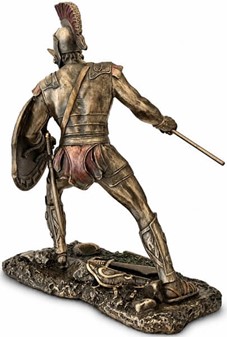 ACHILLES. Statuette af helten trojanerkrigen til hjemmet dekoration