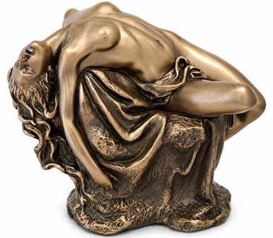 Forførende kvindefigur i bronze. Perfekt romantisk gave til ham!