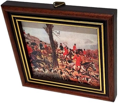 FARS DAG GAVE. Miniature af smuk Wojciech Kossak maleri