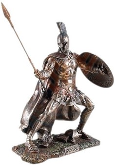 HEKTOR. Figur af modigste trojanske helten, billigt pynt til hjemmet