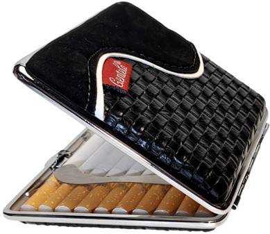Elegant Læder Cigaret Etui. Beskyt og Stilfuldt Opbevaring